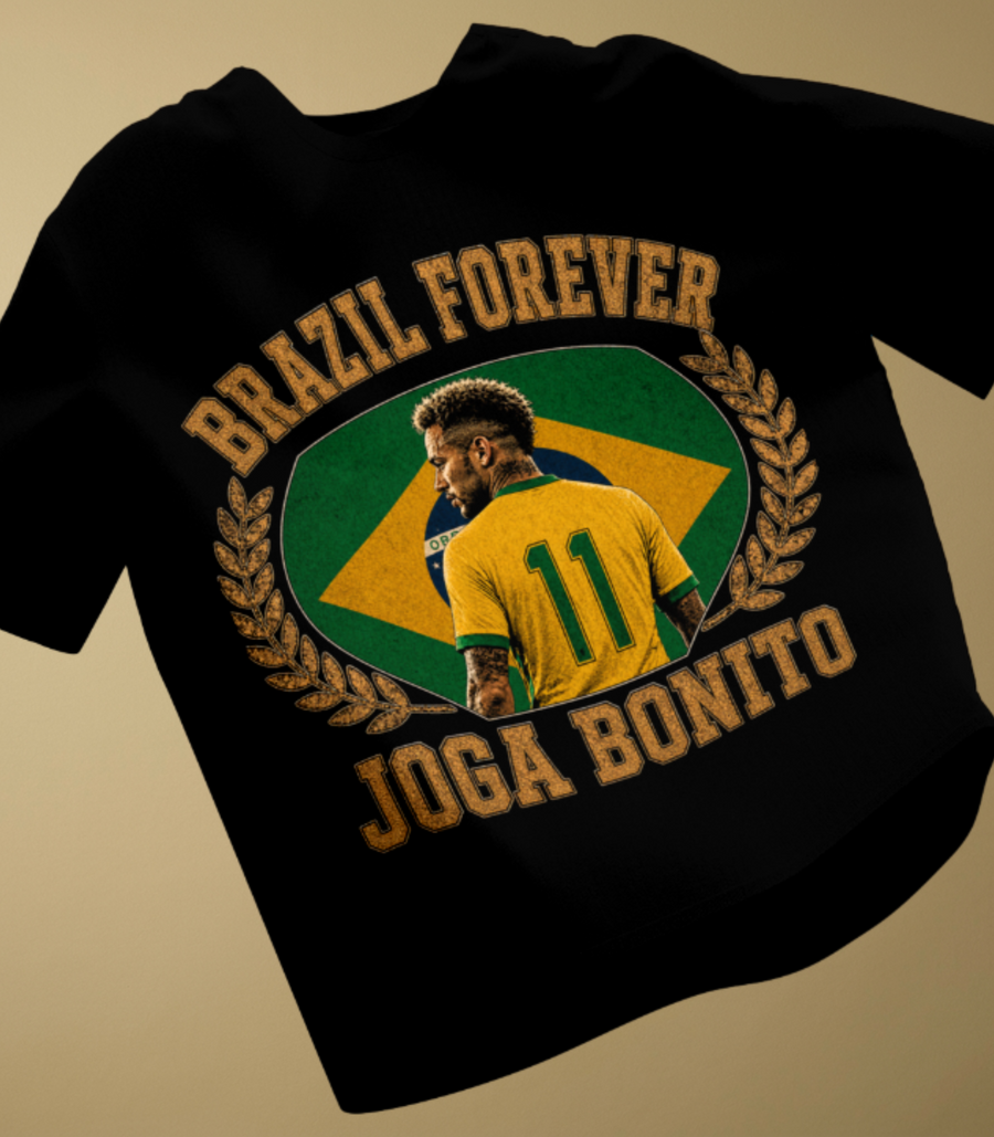 Brazil Forever Joga Bonito Oversized Tee